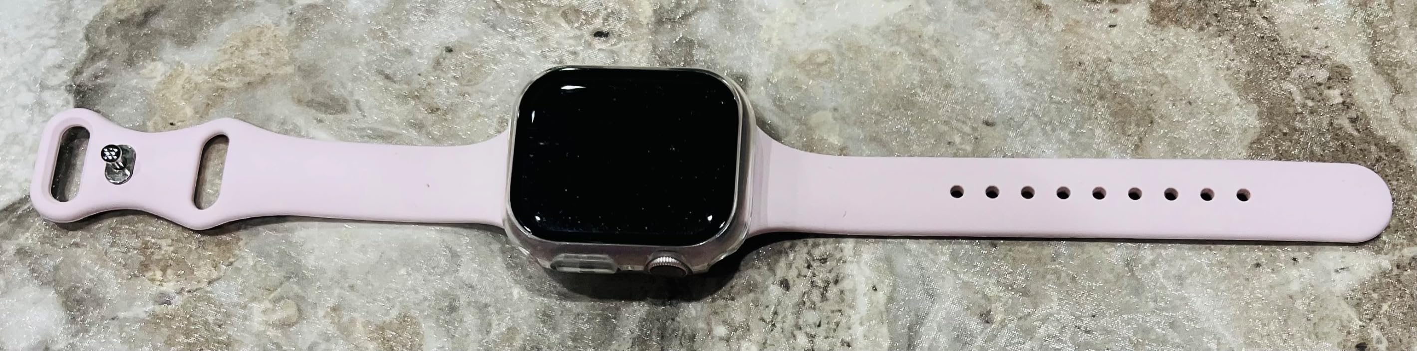 Slim Contoured Silicone Band with Round Holes